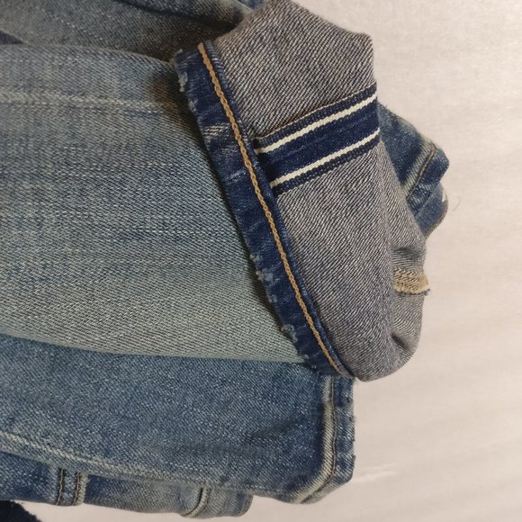 Levi's MADE & CRAFTED ARROW STRAIGHT JAPANESE SELVAGE HIGHRISE JEAN 26w/Measurem - Picture 14 of 15